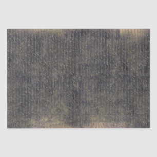 Elegant  Gold Handwrite Letter on Black Tissuepapier