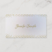 Elegant Gold Handwrited Name Modern Sjabloon Visitekaartje (Voorkant)