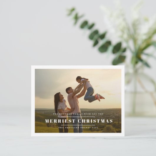 Elegant Gold HAPPIEST NEW YEARS 2026 Foto Lijst Briefkaart (Staand voorkant)