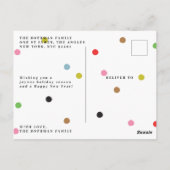 Elegant Gold HAPPIEST NEW YEARS 2026 Foto Lijst Briefkaart (Achterkant)