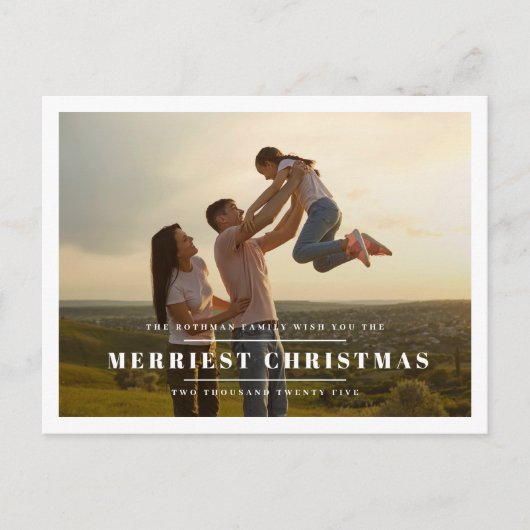 Elegant Gold HAPPIEST NEW YEARS 2026 Foto Lijst Briefkaart (Voorkant)