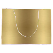 Elegant Gold Happy Birthday met naam Groot Cadeauzakje (Achterkant)