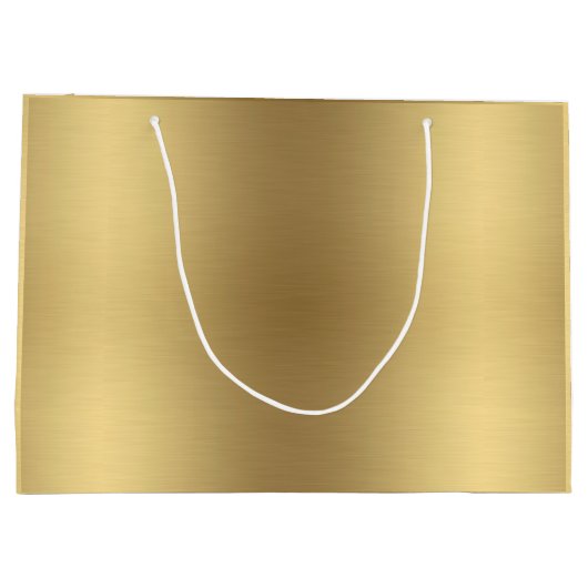 Elegant Gold Happy Birthday met naam Groot Cadeauzakje (Achterkant)