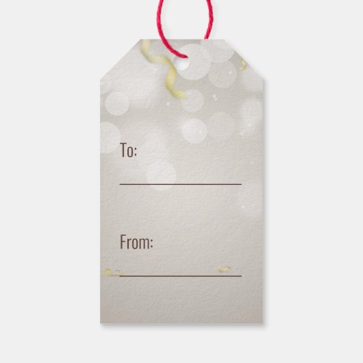 Elegant Gold Happy Norooz Persian Nieuwjaar Cadeaulabel (Achterkant)