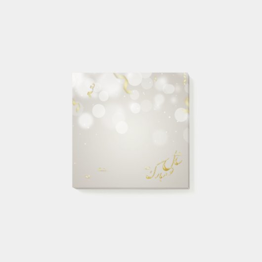 Elegant Gold Happy Norooz Persian Nieuwjaar Post-it® Notes (Voorkant)