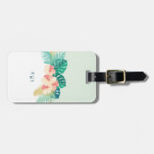 Elegant Gold Hawaiian Hibiscus Bagagelabel (Voorkant horizontaal)