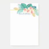 Elegant Gold Hawaiian Hibiscus Post-It Notes (Voorkant)
