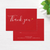 Elegant Gold Heart Business Cadeaubon Visitekaartje (Bureau)