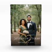 Elegant Gold Heart Mother of the Groom Keepsake Fotoblokken (Voorkant)