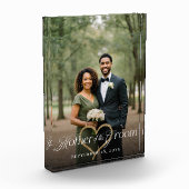 Elegant Gold Heart Mother of the Groom Keepsake Fotoblokken (Links)