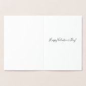 Elegant Gold Heart Quote over de Liefde Valentijns Folie Kaarten (Binnen)