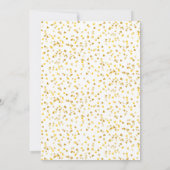 Elegant Gold Hearts Confetti Signature Script Save The Date (Achterkant)