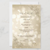 Elegant Gold Hearts Frame Bokeh (Voorkant)