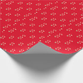 Elegant Gold Hearts Red Cadeaupapier (Hoek)