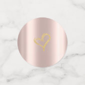 Elegant Gold Hearts Roos Gold Confetti (Kleine voorkant)