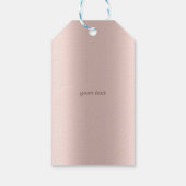 Elegant Gold Hearts Roos Gold Hartelijk dank Cadeaulabel (Achterkant)