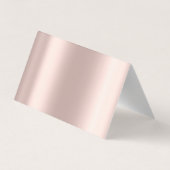 Elegant Gold Hearts Roos Gold Hartelijk dank Visitekaartje (Achterkant)