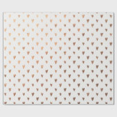 Elegant Gold Hearts Valentijnsdag Wrapping Paper Cadeaupapier (Vlak)