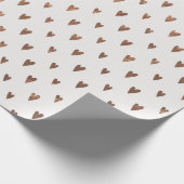 Elegant Gold Hearts Valentijnsdag Wrapping Paper Cadeaupapier (Hoek)