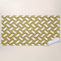 Elegant Gold Herringbone Chevron Pattern