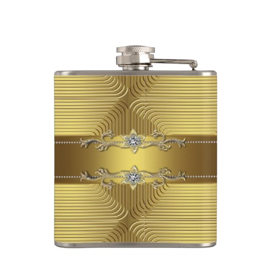 Elegant Gold Heupfles (Achterkant)