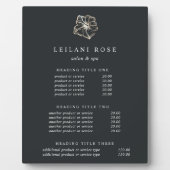 Elegant Gold Hibiscus Flower Pricing/Services Fotoplaat (Voorkant)