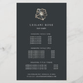 Elegant Gold Hibiscus Flower | Prijzen en diensten Flyer (Voorkant)