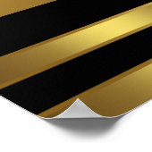 Elegant Gold High Hiel Birthday Party Banner Poster (Hoek)