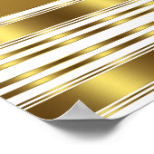 Elegant Gold High Hiel Birthday Party Banner Poster (Hoek)