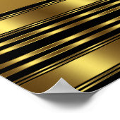 Elegant Gold High Hiel Birthday Party Banner Poster (Hoek)