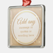 Elegant Gold Holiday Metal Ornament (Links)