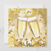 Elegant gold Holiday Party Company Invitation Kaart (Achterkant)