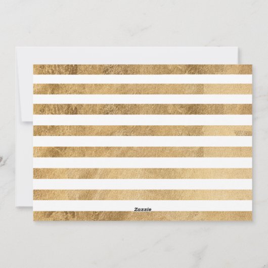 Elegant Gold Holiday Tree 3 Foto Feestdagenkaart (Achterkant)