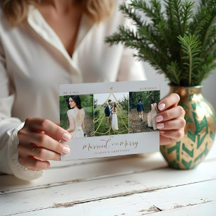 Elegant Gold Holiday Tree 3 Foto Feestdagenkaart