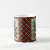 Elegant Gold Holly Christmas Initial Letter S Koffiemok (Center)