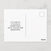 Elegant Gold House Symbol Real Estate Dank u wel Briefkaart (Achterkant)