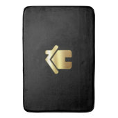 Elegant Gold House Symbol Real Estate Design Badmat (Voorkant Verticaal)