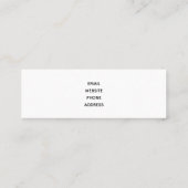 Elegant Gold House Symbol Real Estate Design Mini Visitekaartje (Achterkant)