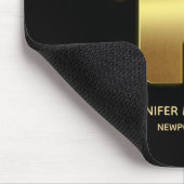 Elegant Gold House Symbol Real Estate Design Muismat (Hoek)