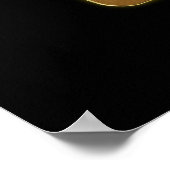 Elegant Gold House Symbol Real Estate Design Poster (Hoek)