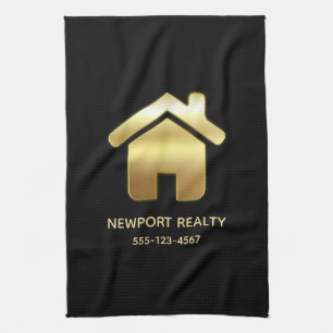 Elegant Gold House Symbol Real Estate Design Theedoek