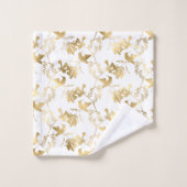Elegant Gold Hummingbird Glam Bad Handdoek (Wasdoekje)
