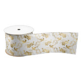 Elegant Gold Hummingbird Glam Satijnen Lint (Spoel)