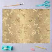 Elegant Gold Hummingbird Tissue Paper Tissuepapier (Craft)