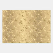 Elegant Gold Hummingbird Wrapping Paper Sheets (Voorkant)