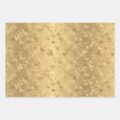 Elegant Gold Hummingbird Wrapping Paper Sheets (Voorkant 3)