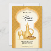 Elegant gold Iftar-uitnodiging Kaart (Voorkant)