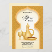 Elegant gold Iftar-uitnodiging Kaart (Voorkant / Achterkant)