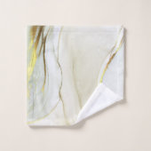 Elegant Gold Ink Abstract Patroon Bad Handdoek (Wasdoekje)