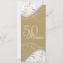 Elegant Gold Invitation Kaart